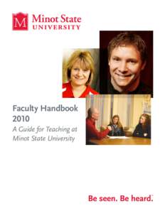 Faculty Handbook 2010 A Guide for Teaching at Minot State University  Faculty Handbook: