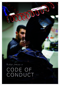 CODE OF CONDUCT www.nudiejeans.com AUG 2 013