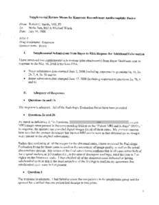 Supplemental Review Memo for Kogenate Recombinant Antihemophilc Factor From: Robert C. Smith, MD, JD To: Nisha Jain, MD & Michael Wiack Date: July 14,[removed]NDA #: