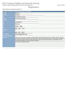 2012 Campus Safety and Security Survey Institution: Lexington Theological Seminary[removed]Main Campus[removed]User ID: C1572071  Registration