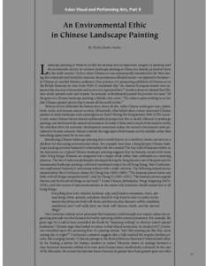 Asian Visual and Performing Arts, Part II  An Environmental Ethic in Chinese Landscape Painting By Shelley Drake Hawks