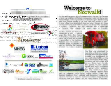 Welcome to is supported by our generous sponsors and community partners: Norwalk!