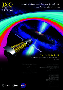 IXO SCIENCE MEETING Present status and future prospects in X-ray Astronomy