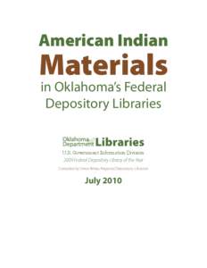 American Indian  Materials