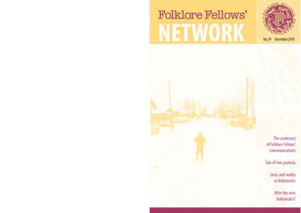For the complete catalogue of the FF Communications visit our website  www.folklorefellows.fi
