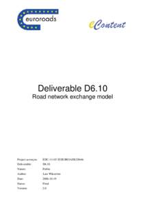 Microsoft Word - D6.10 Road Network Exchange Model.doc