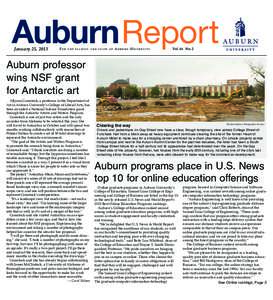 AuburnReport January 25, 2013 For  t h e f a c u l t y a n d s t a ff o f