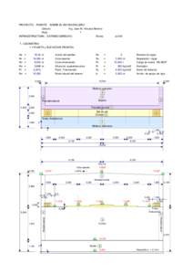 PROYECTO: PUENTE SOBRE EL RIO BACHILLERO Cálculo: Ing. Juan M. Vinueza Moreno Hoja: 1 INFRAESTRUCTURA: ESTRIBO DERECHO