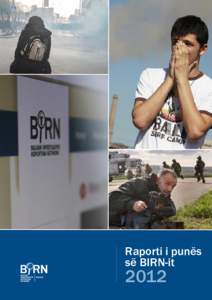 Raporti i punës së BIRN-it 2012  Përmbajtja