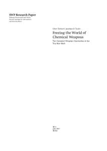 SWP Research Paper Stiftung Wissenschaft und Politik German Institute for International and Security Affairs  Oliver Thränert / Jonathan B. Tucker