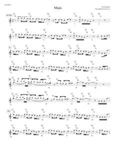 Lead Sheet  Majic INTRO  C