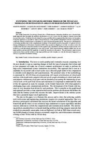 EXTENDING THE UINTAH FRAMEWORK THROUGH THE PETASCALE MODELING OF DETONATION IN ARRAYS OF HIGH EXPLOSIVE DEVICES MARTIN BERZINS∗, JACQUELINE BECKVERMIT†, TODD HARMAN ‡, ANDREW BEZDJIAN †, ALAN HUMPHREY ∗, QINGYU