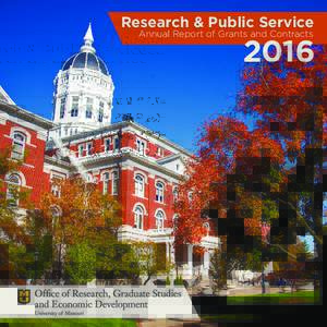 Research & Public Service Annual Report of Grants and Contracts 2016  Outlook Points to