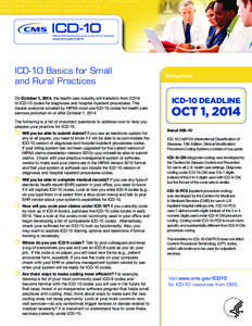 ICD-10 Basics for Smalland Rural Practices