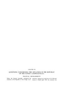 QUESTIONS CONCERNING THE SITUATION IN THE CONGO (LEOPOLDVILLE) Guatemala, Haiti, Iran, Japan, Laos, QUESTIONS RELATING TO FUTURE OF NETHERLANDS NEW GUINEA (WEST IRIAN)