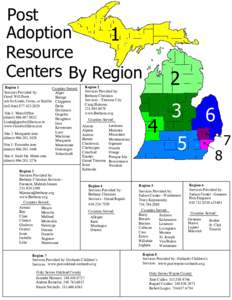 Post Adoption 1 Resource Centers By Region Region 1