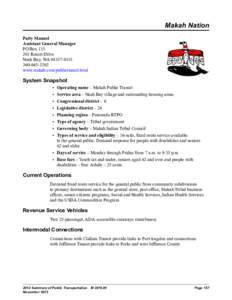 Makah Public Transit[removed]Summary of Public Transportation M 3079