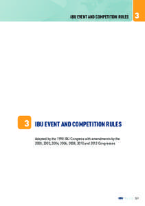 IBU EVENT AND COMPETITION RULES  3