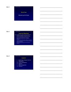 Gonorrhea Module - Slides Handout