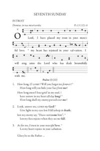 Liturgy of the Hours / Prayer / David / Psalms / Reciting tone