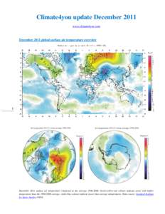 Climate4you update December 2011 www.climate4you.com December 2011 global surface air temperature overview  1