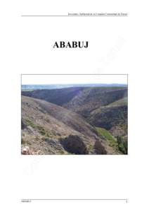 Inventario Ambiental de la Comarca Comunidad de Teruel  ABABUJ ABABUJ