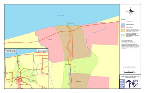 Eighteenmile Creek River AOC Boundary Map