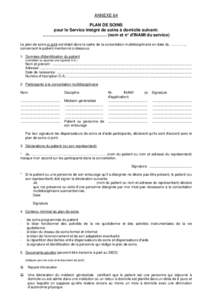 Services intégrés de soins à domicile (SISD) - Formulaires