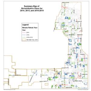 PINNACLE PEAK RD 2017 Summary Map of Rehabilitation Plans for 2014, 2015, and[removed]