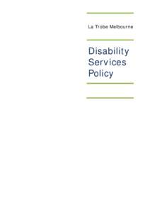 Disability Services Policy