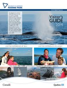 marinepark.qc.ca T Visitor’s  GUIDE
