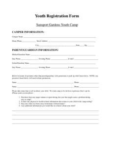 Microsoft Word - Naturist Society Youth Camp Registration Forms