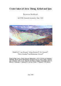 Crater lakes of Java: Dieng, Kelud and Ijen Excursion Guidebook IAVCEI General Assembly, Bali 2000