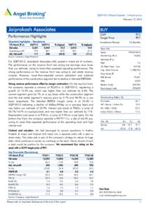 Business / Fundamental analysis / Financial accounting / Earnings before interest /  taxes /  depreciation and amortization / Private equity / EV/EBITDA / Jaypee Group / Income / Net profit / Finance / Generally Accepted Accounting Principles / Accountancy