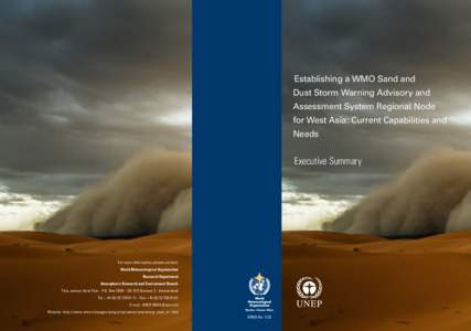 Establishing a WMO Sand and Dust Storm Warning Advisory and Assessment System Regional Node for West Asia: Current Capabilities and Needs