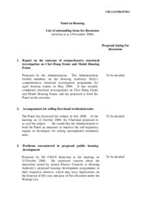 Tenants Purchase Scheme / Model Housing Estate / Hong Kong / My Home Purchase Plan / Public housing / Urban decay / Home Ownership Scheme