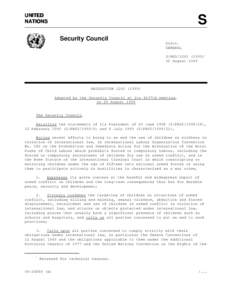 United Nations Security Council Resolution / Optional Protocol on the Involvement of Children in Armed Conflict / Childhood / United Nations Security Council / United Nations