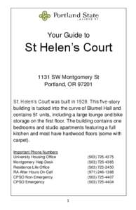 Your Guide to  St Helen’s Court