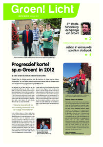 Groen! Licht EDITIE NINOVE NAJAAR 2011 6d e staatshervorming: de bijdrage van Groen!