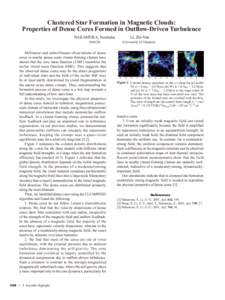 Clustered Star Formation in Magnetic Clouds: Properties of Dense Cores Formed in Outflow-Driven Turbulence NAKAMURA, Fumitaka 