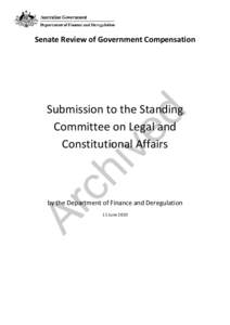 Submission to the Standing Committee on Legal and Constitutional Affairs