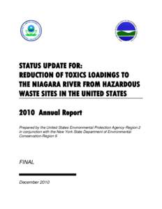 2010 Annual Status Update for Reduction of Toxics Loadings to the Niagara River from Hazardous Waste Sites in the United States -December 2010
