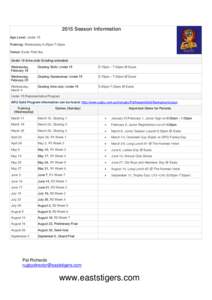 Queensland Cup / The Late News / Queensland Cup season