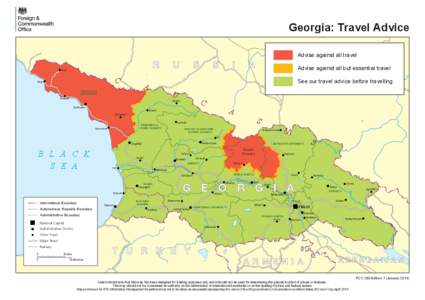 Georgia: Travel Advice Advise against all travel R  Rits’a