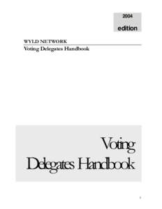 WYLD Voting Delegate Handbook