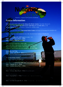 Kalgoorlie  Ceduna World’s Longest Golf Course, Australia