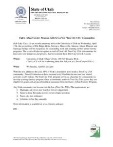 Microsoft Word - Tree City USA News Release.doc