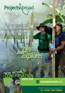 Volunteering opportunities in the Peruvian  Amazon