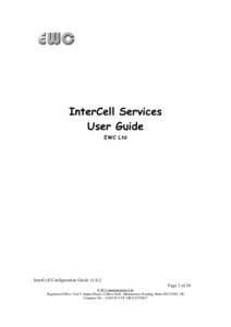 InterCell Services User Guide EWC Ltd InterCell Configuration Guide v1.0.2 Page 1 of 10