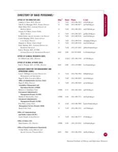 General Information, NIAID Profile FY 2003